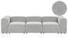 Sofa modułowa 3-osobowa sztruksowa szara FALSTERBO_916222