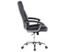 Cadeira de escritório em pele sintética preta ADVANCE_504763