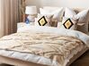 Decke Baumwolle beige 130 x 180 cm orientalisches Muster MORBI_829203
