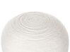 Pouf tissé en laine blanche ⌀ 50 cm TAKHABI_887016