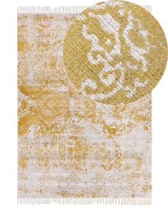 Matto viskoosi keltainen/beige 140 x 200 cm BOYALI Matto viskoosi keltainen/beige 140 x 200 cm BOYALI