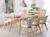 Table de salle à manger extensible effet bois clair 180/210 x 90 cm HAGA_786559