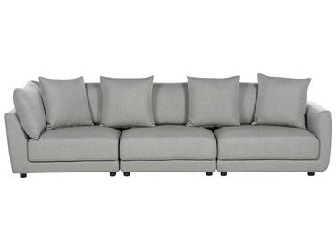 3 personers sofa med fodskammel grå SIGTUNA