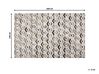Teppich Kuhfell beige / braun 140 x 200 cm geometrisches Muster Kurzflor TAVAK_787191