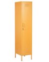 Garderobenschrank Stahl gelb 5 Fächer abschließbar FROME_782540