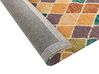 Teppich Wolle mehrfarbig 80 x 150 cm geometrisches Muster Kurzflor KESKIN_836622