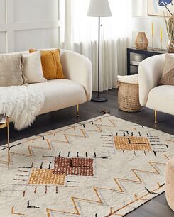 Matto puuvilla beige 160 x 230 cm BOLAY