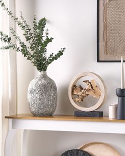 Kukkamaljakko terrakotta valkoinen/harmaa 36 cm VIGO Kukkamaljakko terrakotta valkoinen/harmaa 36 cm VIGO