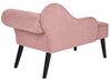 Right Hand Fabric Chaise Lounge Pink BIARRITZ_898111