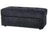 Canapé-lit modulable avec pouf noir FALSTER_878872