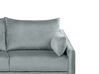 Right Hand Velvet Corner Sofa LED Grey VARDE_754457