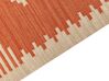 Alfombra kilim de algodón naranja/beige/marrón 80 x 150 cm GAVAR_869188