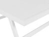 Lounge Set Aluminium weiß 5-Sitzer modular Auflagen taupe COCCORINO_776760