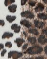 Kunstfell-Teppich Leopard braun / weiß 150 x 200 cm BOGONG_820239