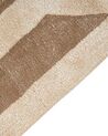 Viskózový koberec 160 x 230 cm béžový/hnědý MAHRIN_904609