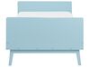 Cama de solteiro em madeira azul clara 90 x 200 cm BONNAC_913296