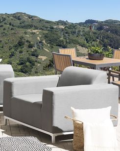 Puutarhatuoli harmaa/valkoinen 2 kpl ROVIGO Puutarhatuoli harmaa/valkoinen 2 kpl ROVIGO