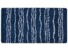 Teppich blau / weiß 80 x 150 cm Streifenmuster Shaggy TASHIR_854440