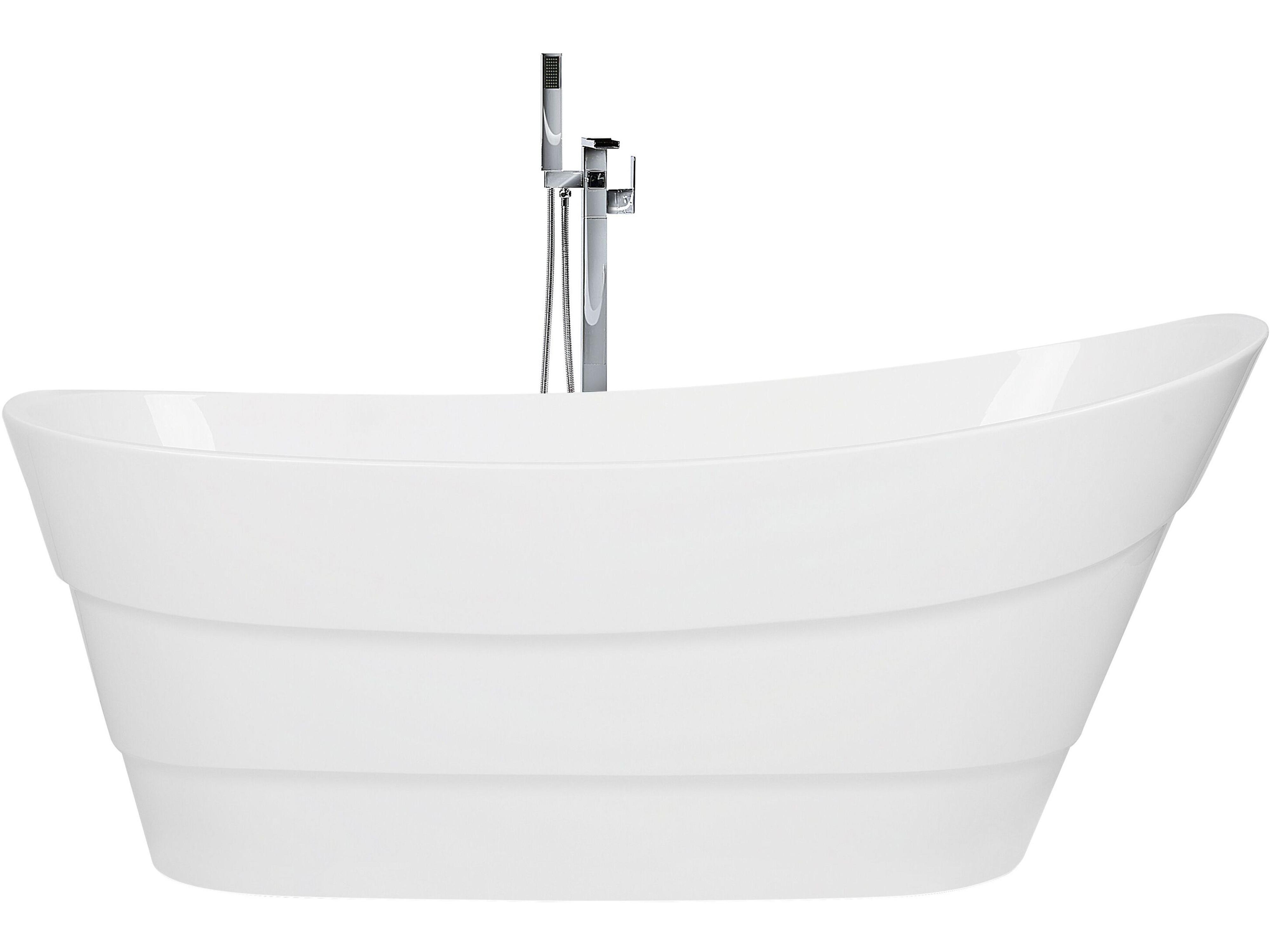 Freestanding Bath White 1700 x 730 mm BUENAVISTA Beliani.co.uk