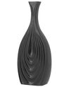 Decoratieve vaas zwart keramiek 39 cm THAPSUS_734292