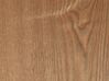 Esstisch heller Holzfarbton / schwarz ⌀ 90 cm BOCA_821589
