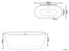 Whirlpool Badewanne weiß freistehend mit LED oval 170 x 80 cm HAVANA_800919