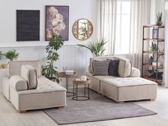 Beige 4-istuttava sohvasetti TIBRO Beige 4-istuttava sohvasetti TIBRO