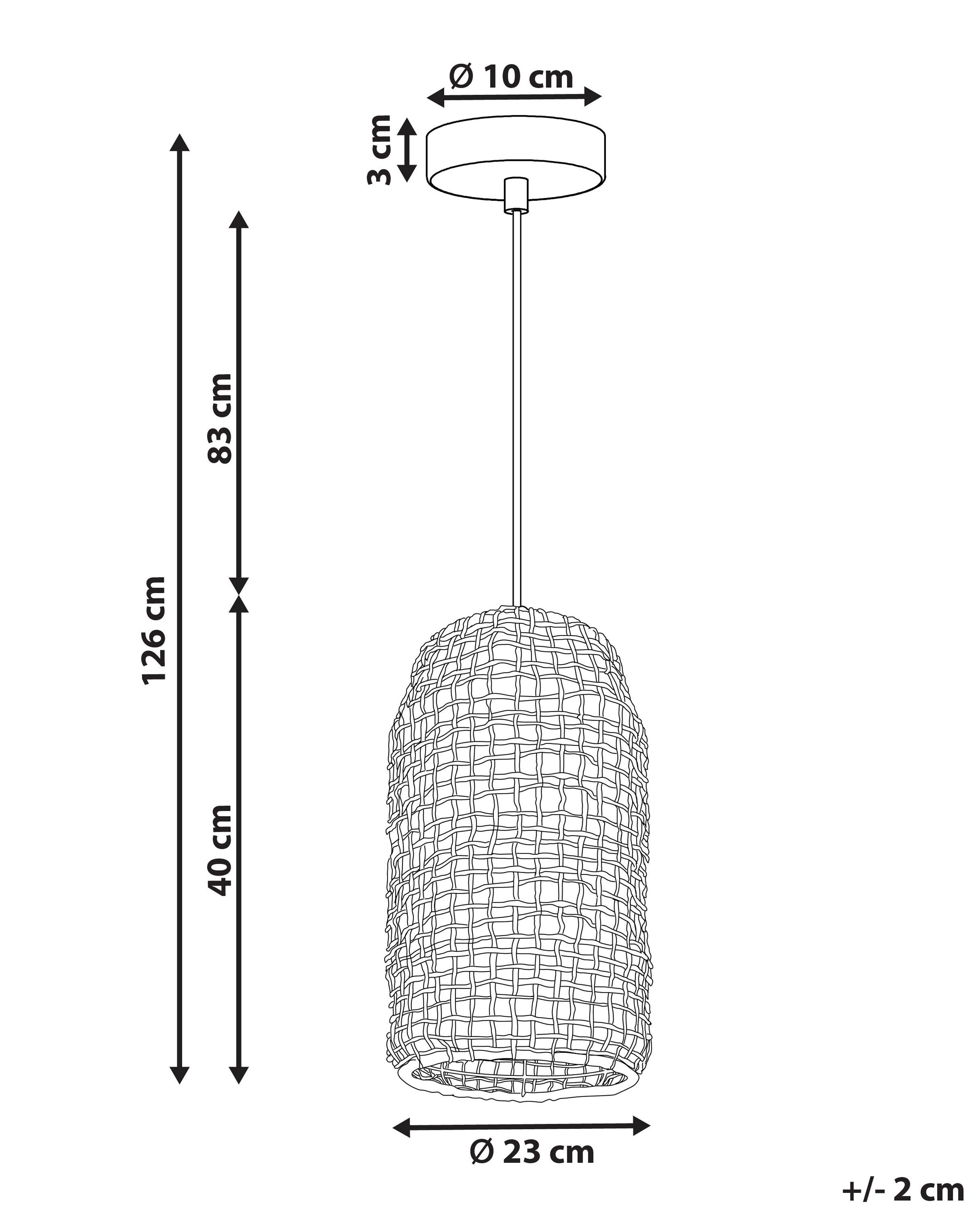 Woven Pendant Lamp Brown LUCITE Beliani fi woven-pendant-lamp-brown-lucite-beliani-fi