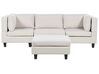 Modulær 3-personers sofa med ottoman lys beige UNSTAD_891099