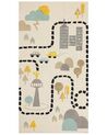 Kinderteppich Baumwolle mehrfarbig 80 x 150 cm abstraktes Muster SAZAK_866818