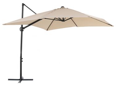 Fristående parasoll 245 x 245 cm Beige MONZA II