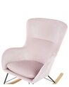 Velvet Rocking Chair Pink ELLAN_822935