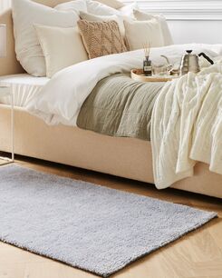 Matto vaaleanharmaa 80 x 150 cm DEMRE