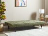 Sofá-cama de 3 lugares em tecido verde-oliva HASLE_912834