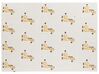 Barnepledd med sjiraffmotiv 130 x 170 cm bomull beige CHILARI_905695