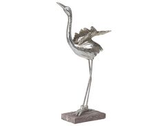 Koriste lintu polyhartsi hopea 60 cm CRANE