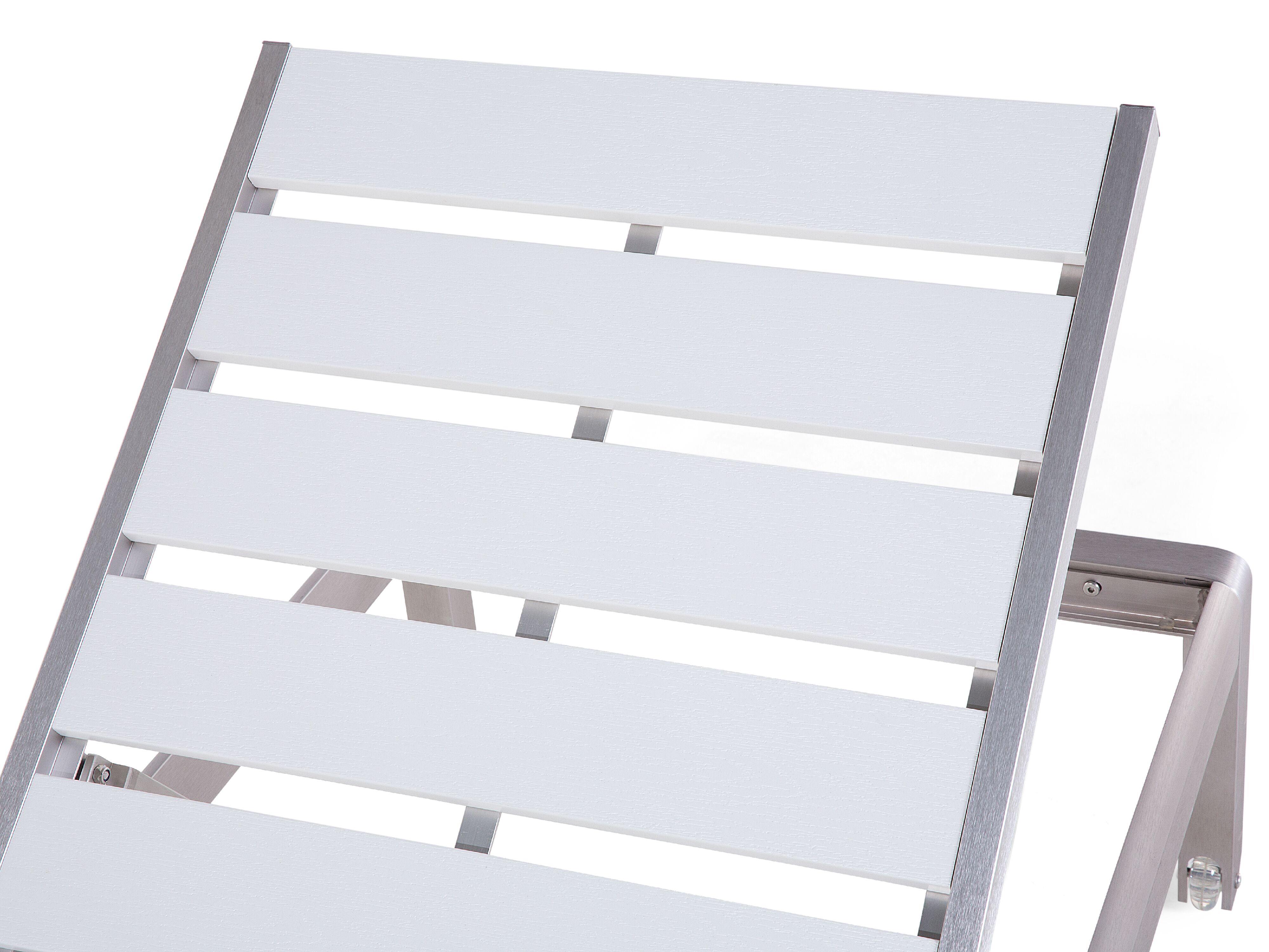 Leżak ogrodowy biały NARDO