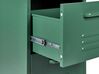3 Drawer Metal Storage Cabinet Dark Green WOSTOK_868227