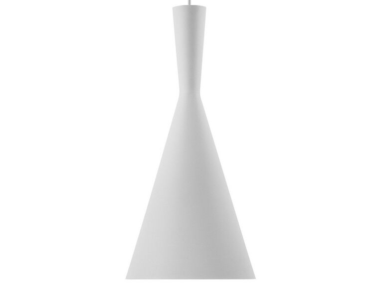 Metal Pendant Lamp White TAGUS_688362