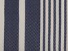Outdoor Teppich dunkelblau 120 x 180 cm Streifenmuster Kurzflor HALDIA_766335