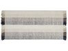 Teppich Wolle cremeweiß 80 x 150 cm Streifenmuster Kurzflor EMIRLER_850073