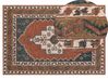 Teppich Wolle bunt 140 x 200 cm GELINKAYA_836899