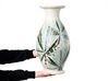 Dekoratívna terakotová váza 53 cm krémová biela RAWAS_849546