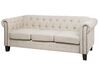 3-istuttava sohva kangas beige keskikokoinen CHESTERFIELD_732086