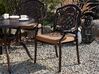 Lot de 4 chaises de jardin marron foncé SALENTO_765560