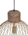 Lámpara de techo de metal latón/madera clara 150 cm BANAS_867795