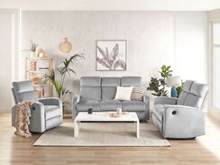 6-istuttava sohvaryhmä sametti säädettävä vaaleanharmaa VERDAL 6-istuttava sohvaryhmä sametti säädettävä vaaleanharmaa VERDAL