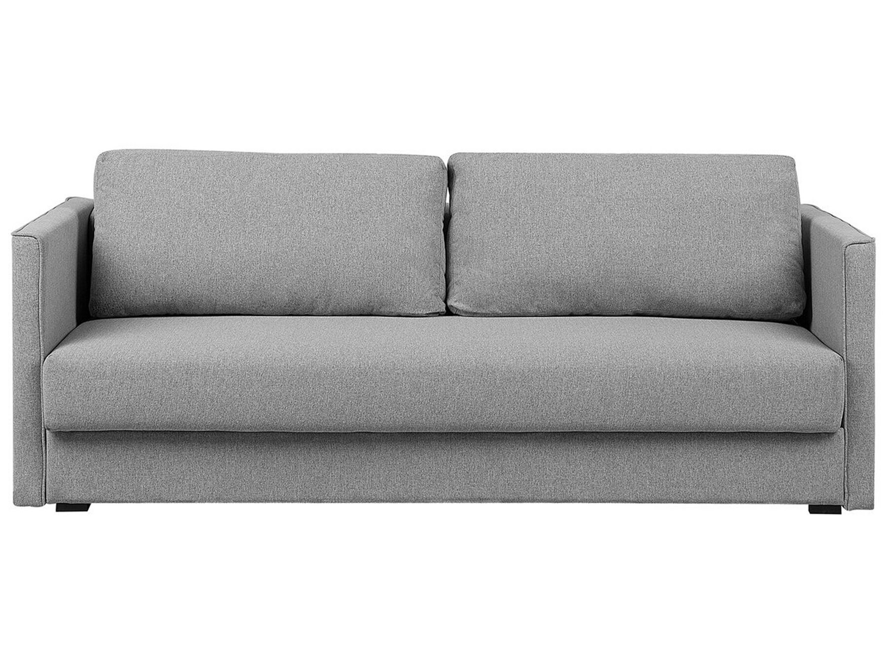 Fabric Sofa Bed with Storage Grey EKSJO Beliani.co.uk