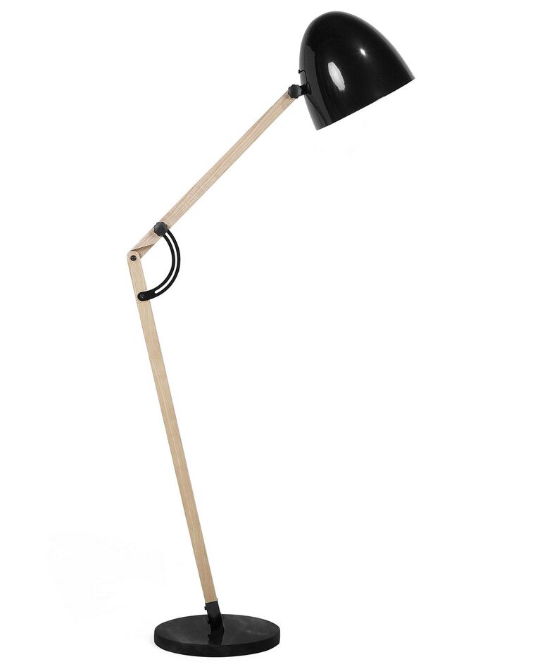 Swing Arm Floor Lamp Black HETTON_700125