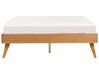 EU Double Size Bed Light Wood BERRIC_912528